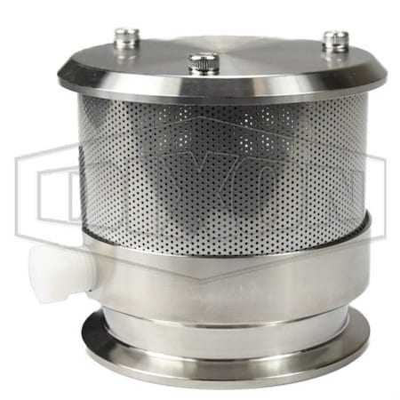 Dixon 4 in TANK VENT VALVE, EPDM, 304, CLMP TVSEC-G400